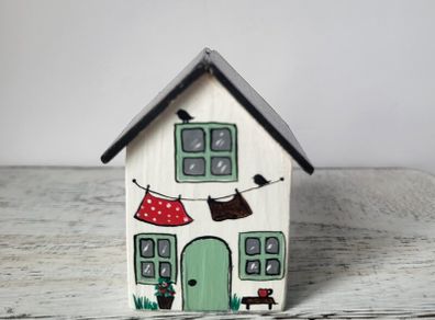 Handcrafted tiny wooden house!