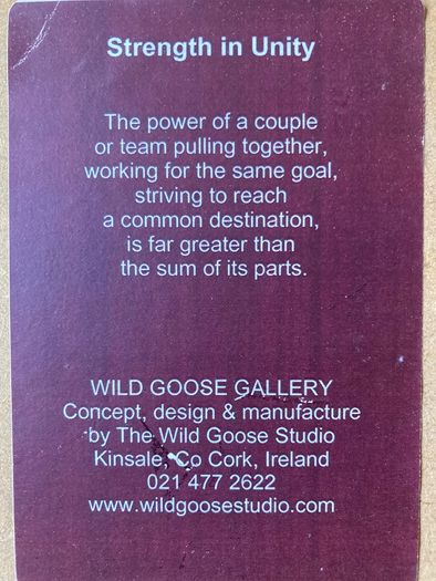 Wild goose sculptural metal picture- great gift
