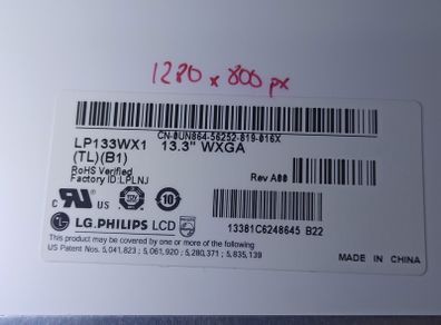 LP133WX1 LCD display panel