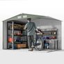 Garden Shed 9x6 ft Light Green Image 7