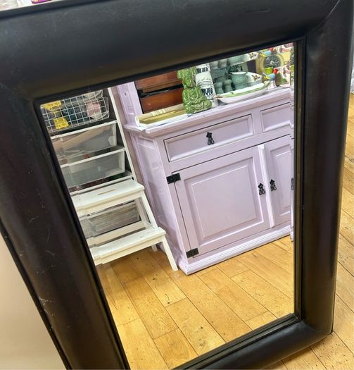 leather mirror