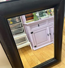 leather mirror