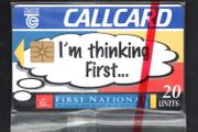1996 Ireland 20 unit First National Building Society which became First Active soon after the release (Gemplus GEM1) Call Card Mint in Packaging