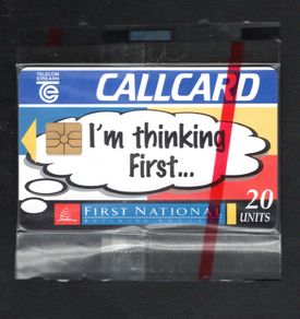 1996 Ireland 20 unit First National Building Society which became First Active soon after the release (Gemplus GEM1) Call Card Mint in Packaging