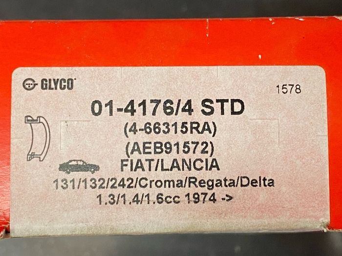Fiat 131 132 , Lancia Delta Beta Big end Bearing set Standard