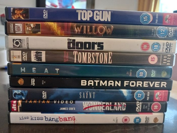 Val Kilmer DVD Collection Bundle Top Gun The Doors Willow Tombstone The Saint