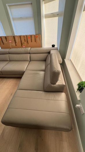 Natuzzi Editions Leather Corner Sectional Sofa