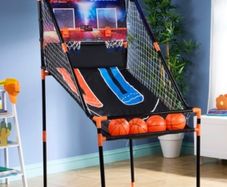 Double Shot Basketball Electronic Arcade Game with Timer