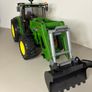 Vintage Bruder John Deere 7930 Tractor (2006) with Front Loader and Tipping Trailer (1998) Image 3
