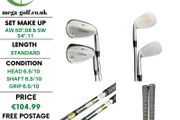 Titleist SM4 Wedges Aw 50.08 &amp; Sw 54.11 / Dynamic Gold S200 Stiff