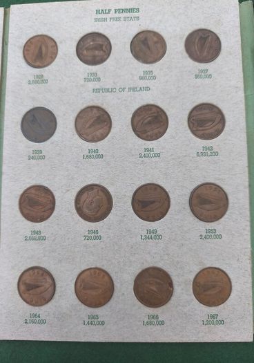 Irish Coin Library Farthing Halfpenny Penny