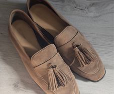 H&M suede leather loafers