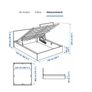 Wooden king size bed with matress Image 5