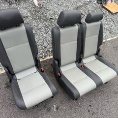 Van Rear Seats.Double-Single.Grey/Black Good Condition