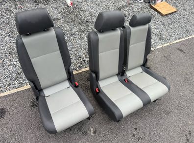 Van Rear Seats.Double-Single.Grey/Black Good Condition
