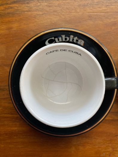 Set of 2 coffee Espresso cups - Cubita - Cafe' de Cuba