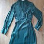 Mango satin dress - Size S - Aquamarine Image 2