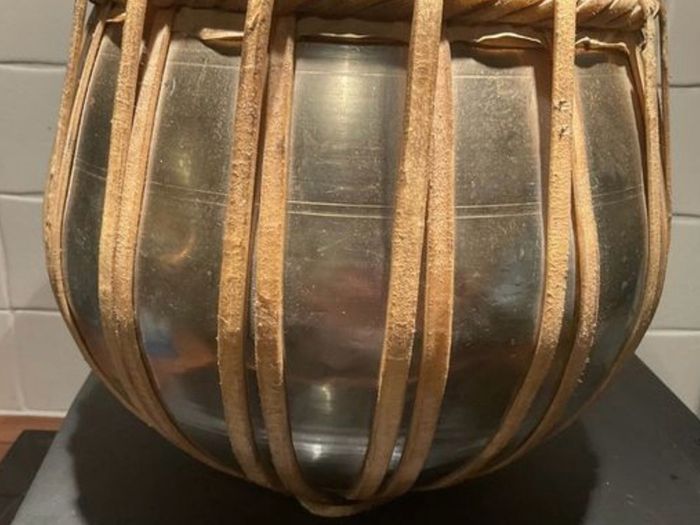 Vintage 1970s Professional Indian Bayan Tabla Provenance: Survival Studios Acton London