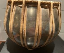 Vintage 1970s Professional Indian Bayan Tabla Provenance: Survival Studios Acton London