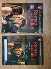 Romeo & Juliet. Junior cert book and portfolio.