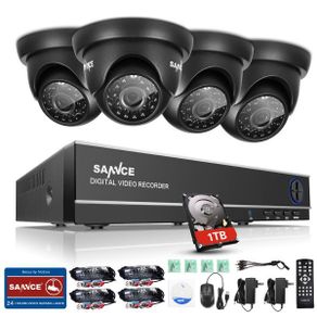 Sannce 8ch 1080n Hdmi Security Dvr 720p Ir Night Vision Cctv Cameras System 1tb