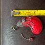 Sterling Silver 925 Red Wood & Gemstone Crescent Pendant - Broken Piece Included Image 3