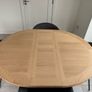 Extendable Round/Oval Oak Dining Table & 4 Chairs Image 3