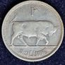 Ireland 1937 Silver 1s Shilling Scarce Key Date Image 6