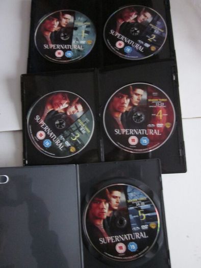 Supernatural Seasons 1 to 3  (17 DVD's)