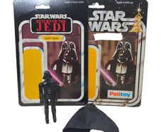 Star Wars Vintage ROTJ Darth Vader With Palitoy Kenner Cardbacks Complete 1983
