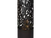 Esschert Design Fire Drum Flames Carbon Steel Black FF408