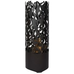 Esschert Design Fire Drum Flames Carbon Steel Black FF408