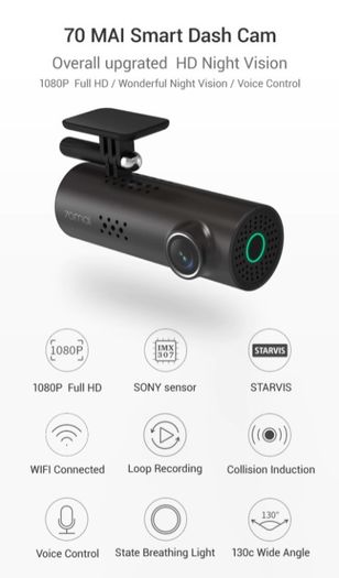 Xiaomi Smart Mi Car DVR 1080p Dash Camera