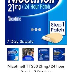 One month supply of 7 Patches anti Smokers