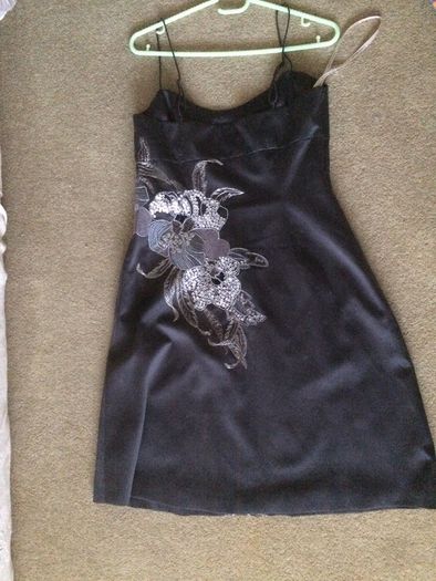 Metallic silver Karen Millen dress