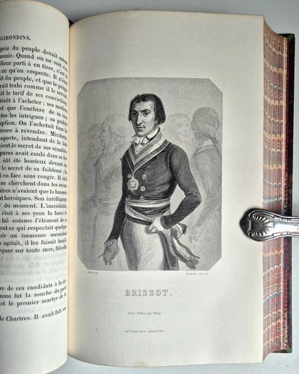 Very Scarce, Excellent Condition. Antique Set of French books, Histoire des Girondins by Lamartine.