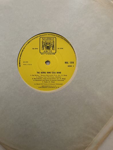 The Donal ring ceili band vinyl