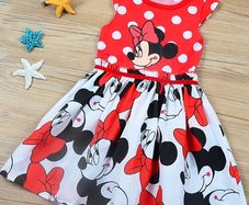 Mickey dress fits 4/5 years old
