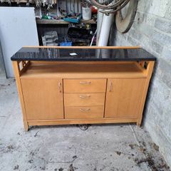 Solid White Oak Sideboard Granite top