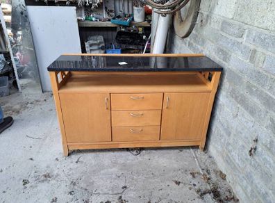 Solid White Oak Sideboard Granite top
