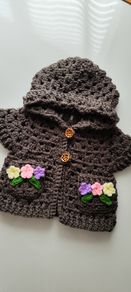 handmade baby sleeveless hoodie