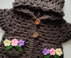 handmade baby sleeveless hoodie