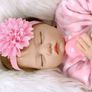 22 Inch 55cm Reborn Dolls Baby Girl Soft Silicone Vinyl Real Life Dolls Toddler Sleeping Girl Lifelike Handmade Reborn Babies Xmas Gift (FREE POSTAGE) Image 5