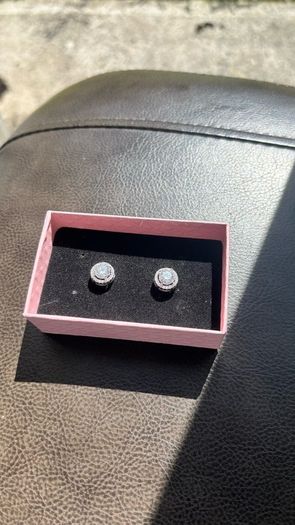2CT Moissanite Halo Earrings - VVS1 GRA Certified