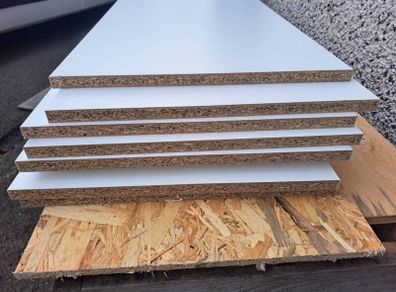 sheets white melamine 18mm x 450 wide x 2445 long
