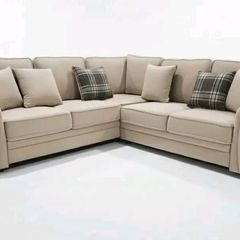 Verona Beige Fabric Fullback Cushions Sofa