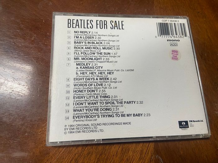 The Beatles For Sale CD