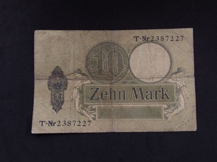 Imperial Germany : 1906 , 10 Mark Banknote