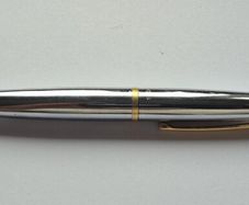Cross ATX ballpoint pen chrome with gold accents