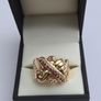 Vintage Heavy Gents 18ct Yellow Gold Diamond & Ruby Puzzle Ring Image 2